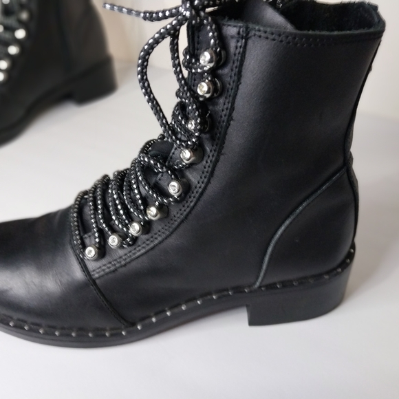 Zara Black Ankle Boots with Studded Details Size EU 38 - Picture 5 of 13